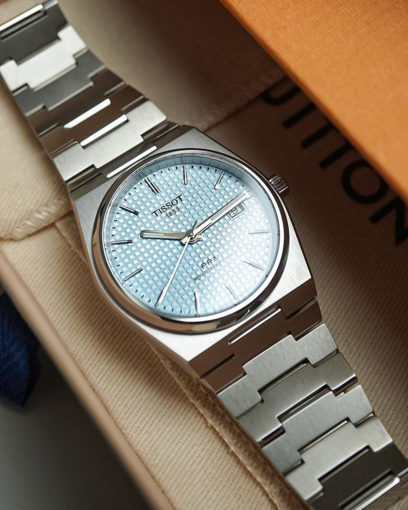 Tisso_t 1853 PRX Quartz-Steel-Aqua Blue