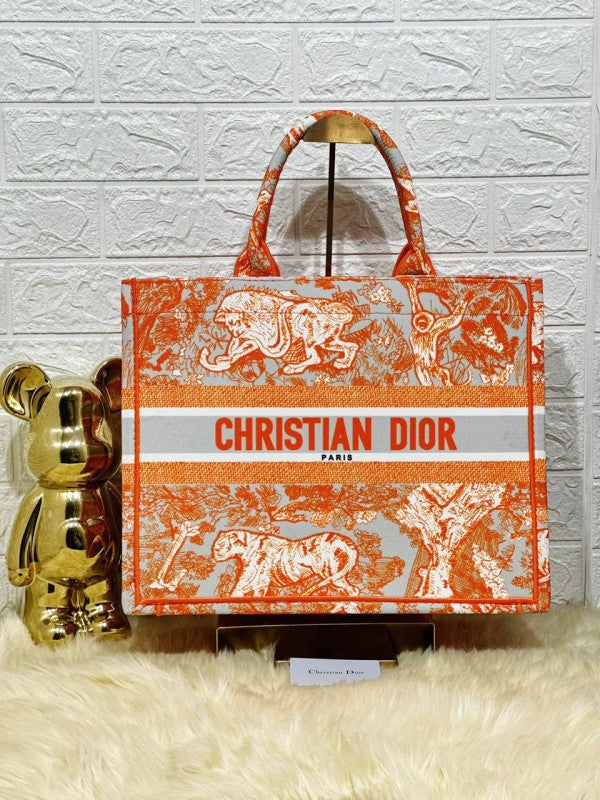 Christian Dior Book Tote(Orange_Tiger-M929_36Cm)(LB)