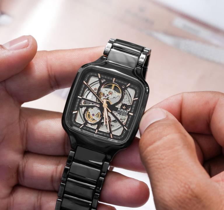 Rad_o True Square Automatic Ceramic Black-Copper