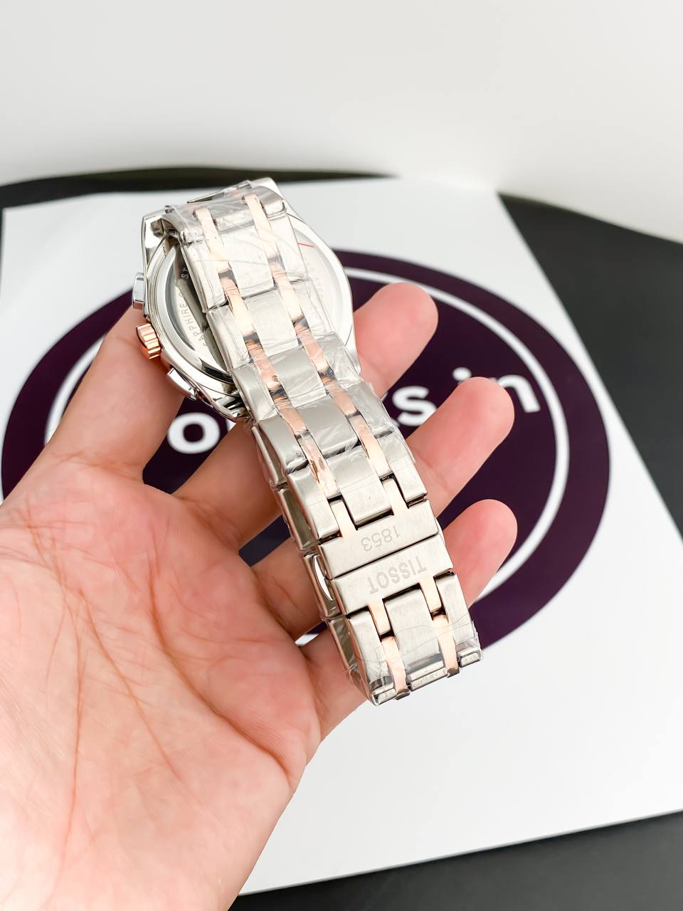 SILVER GOLD METAL CHAIN WATCH TW1853