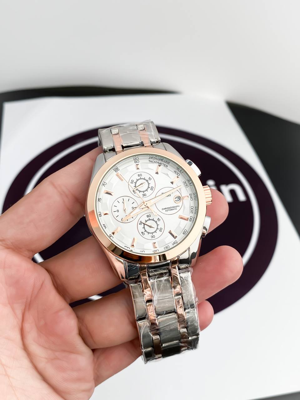 SILVER GOLD METAL CHAIN WATCH TW1853