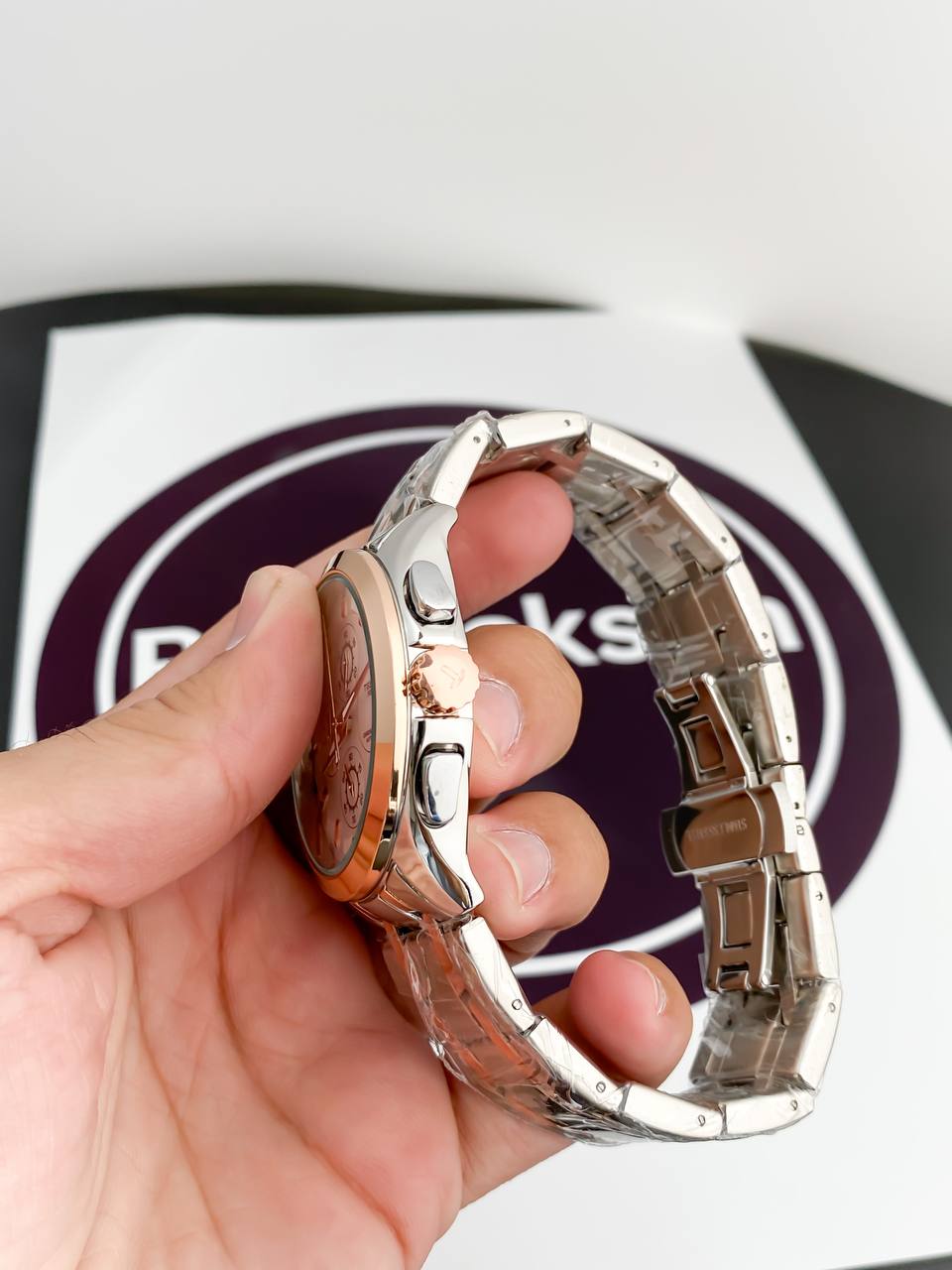 SILVER GOLD METAL CHAIN WATCH TW1853