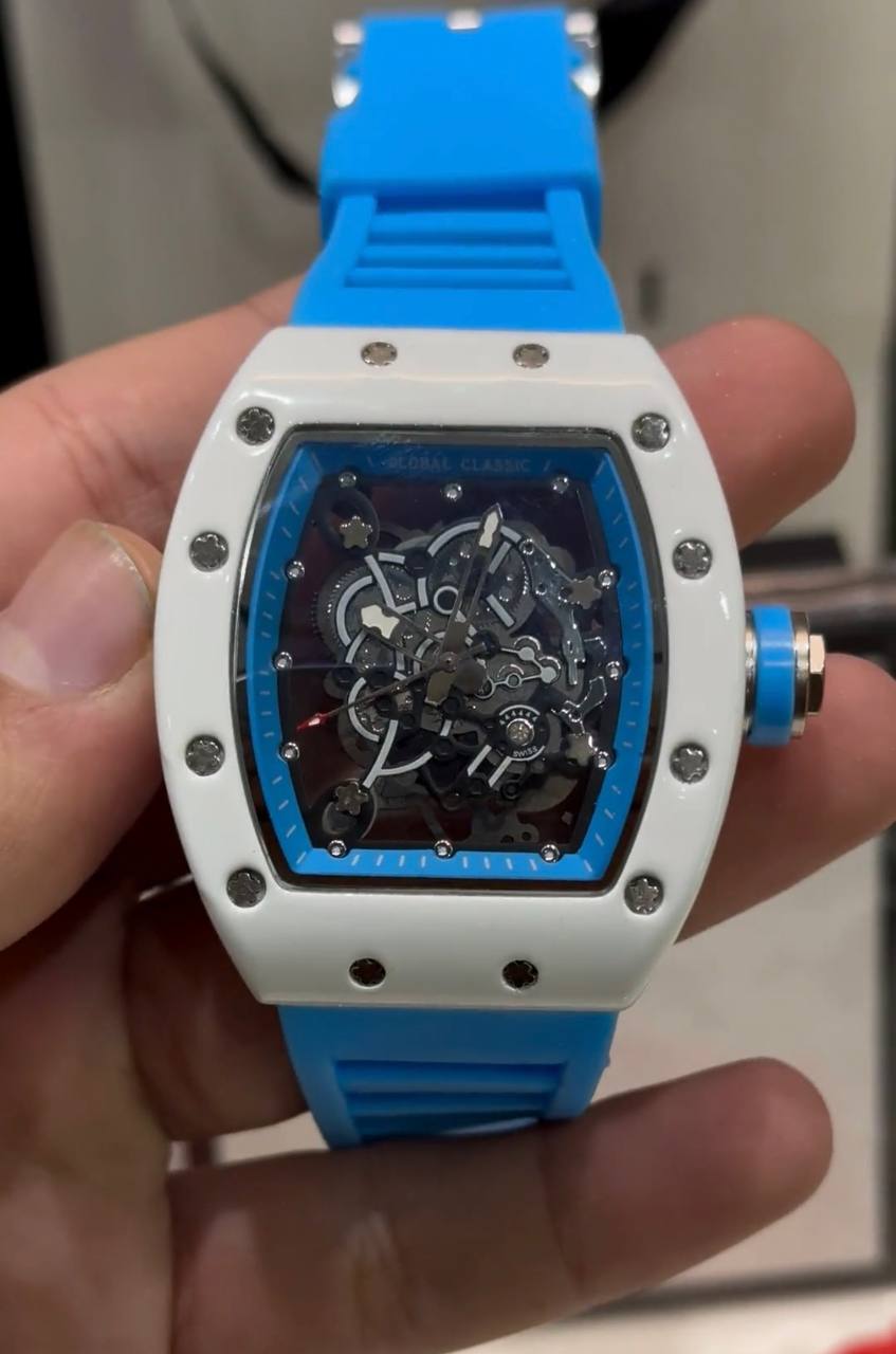 Blue White celebrity watches FM0321