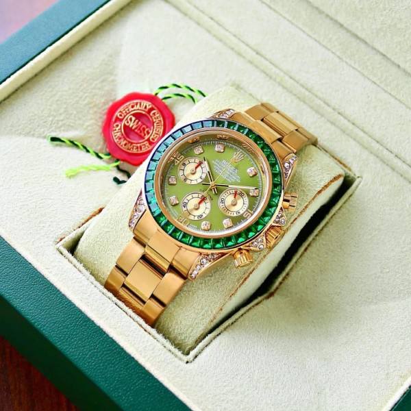 Gold Green Diamond Celebrity Edition watch RW0321