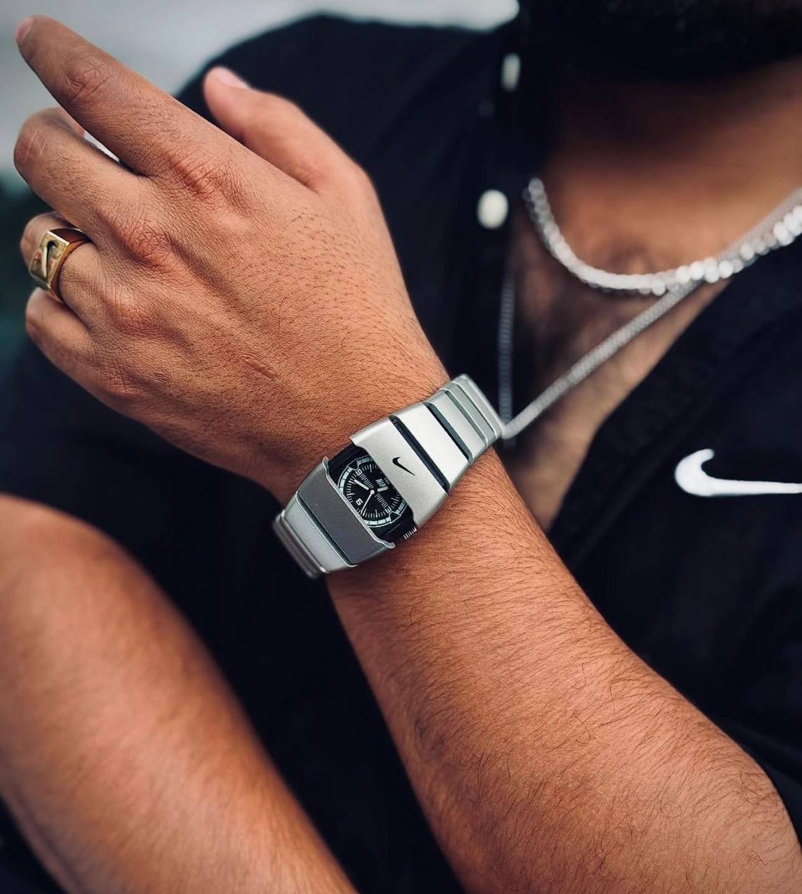 Nike Silver Belt Watch