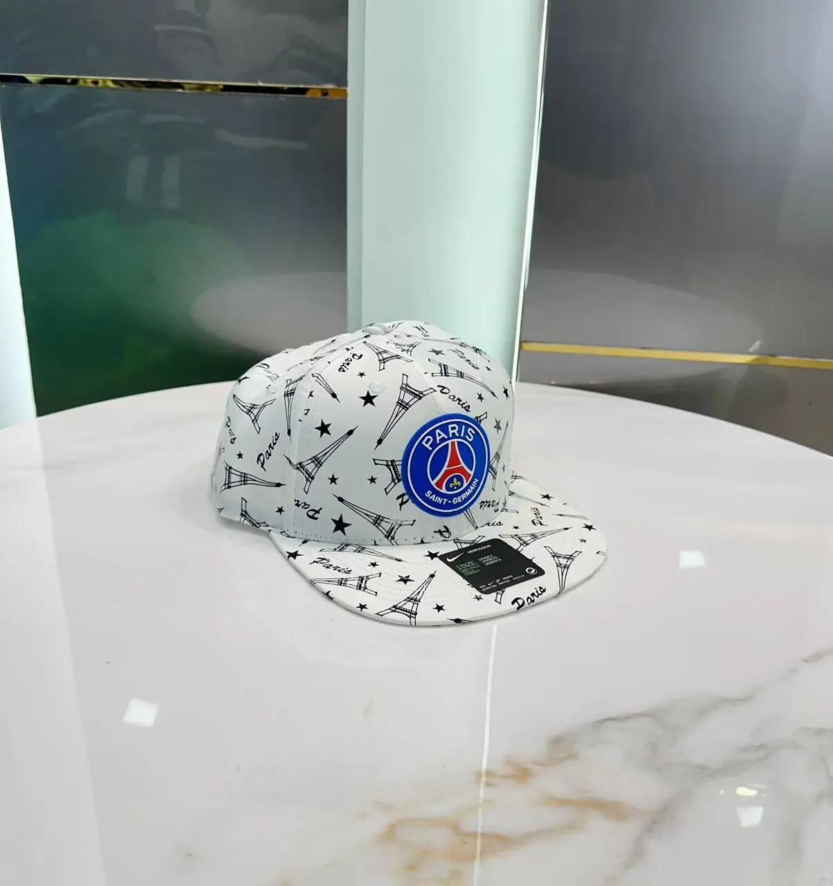Psg White 002 Premium Imported Cap