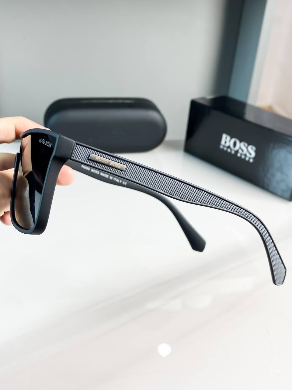 Hugo Boss Grey Black With Original kit