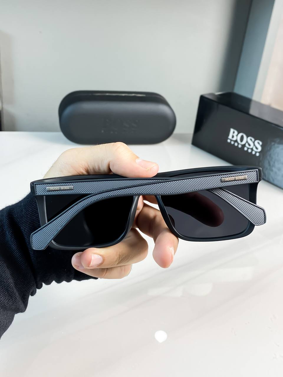 Hugo Boss Grey Black With Original kit