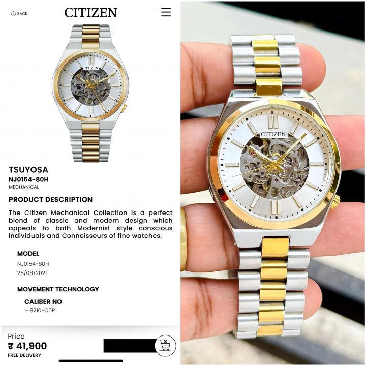 Citizen Open Heart Watch RW0321