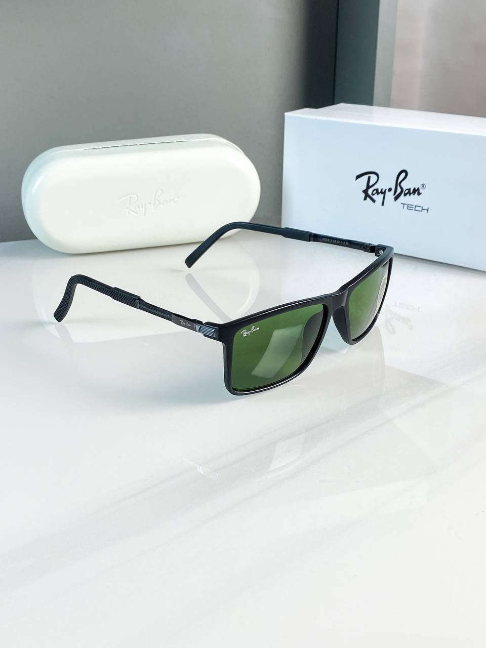 Rayban Black Green With Original kit