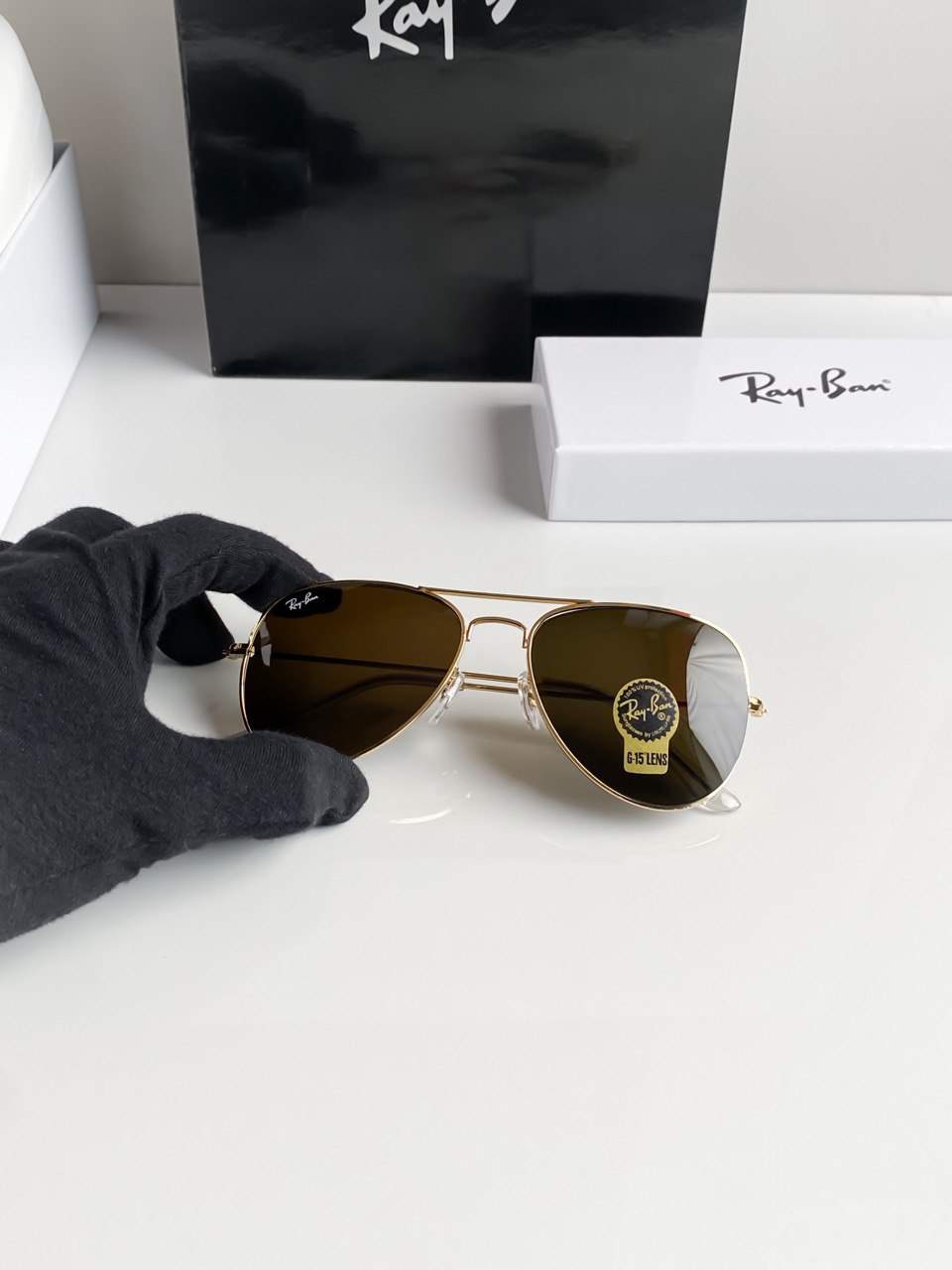 Aviator Gold Brown With Original Box