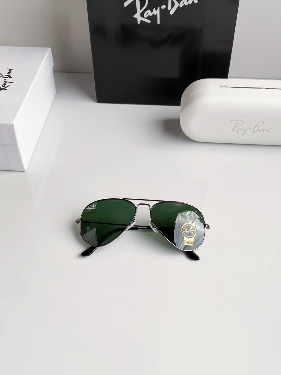 Aviator Black Green With Original Box