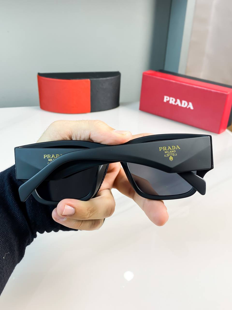 Prada Full Black With Original Box