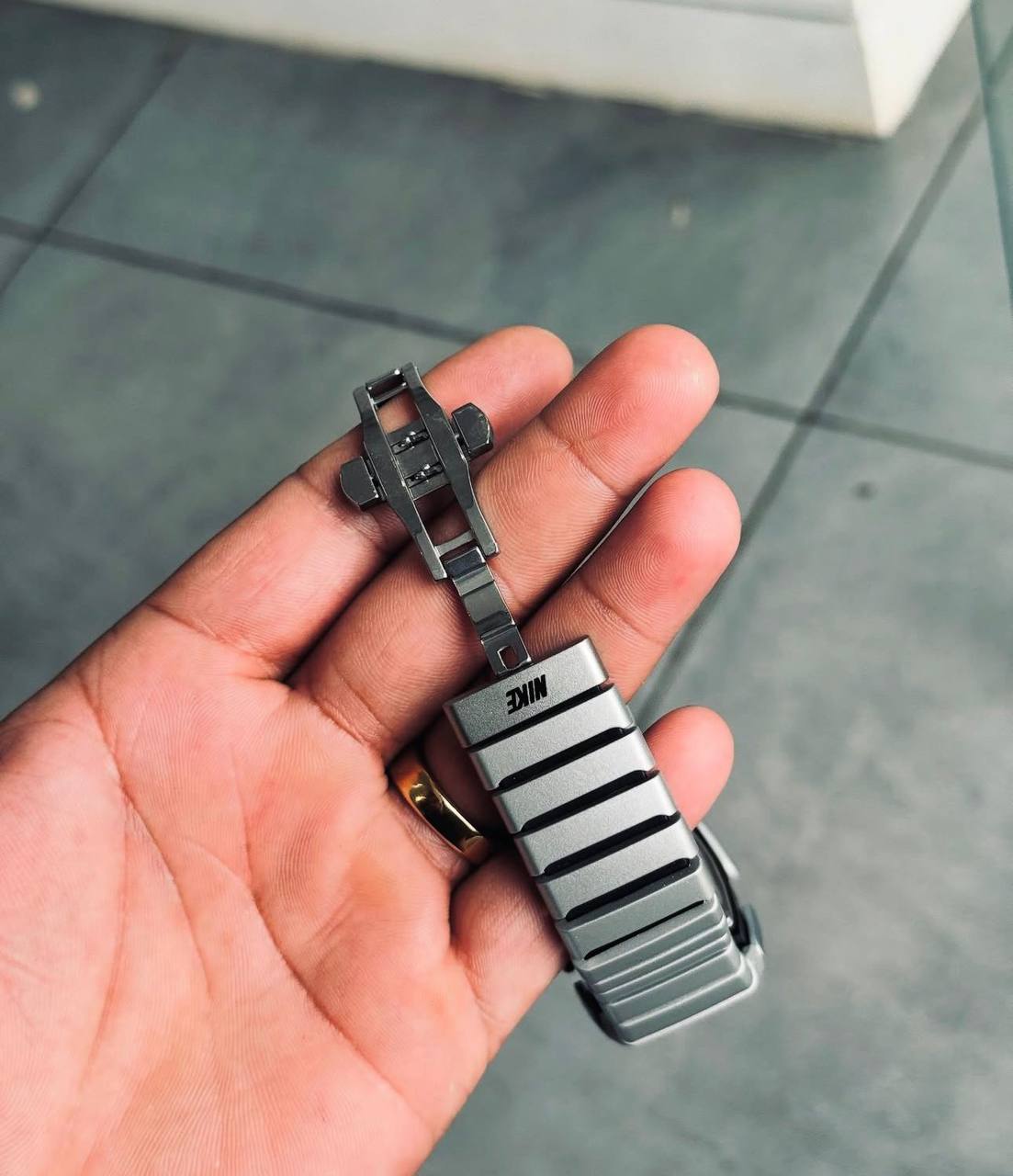 Nike Silver Belt Watch