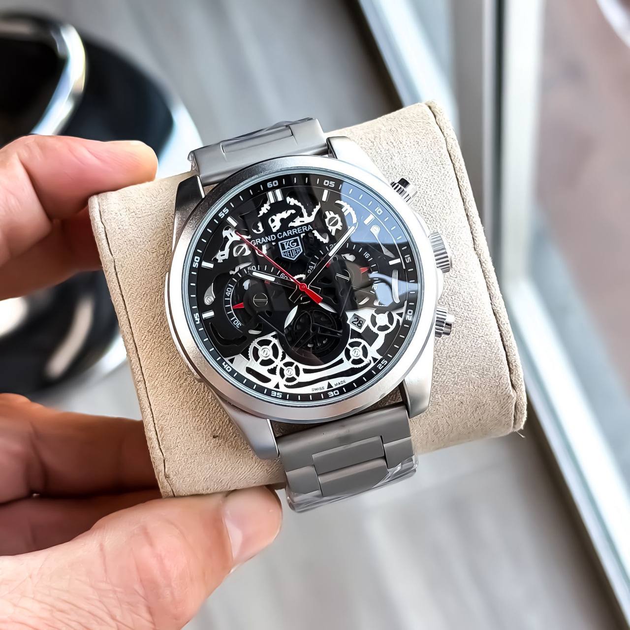 Tagheuer Cr7 Metal Silver Black