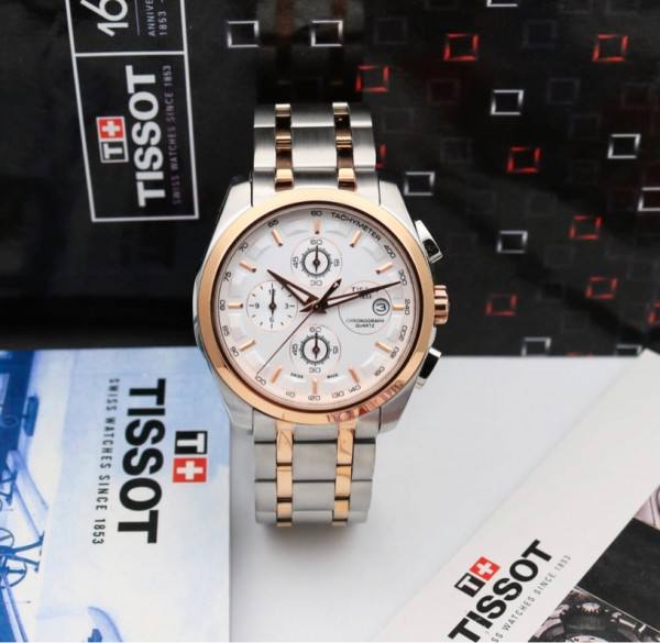 SILVER GOLD METAL CHAIN WATCH TW1853