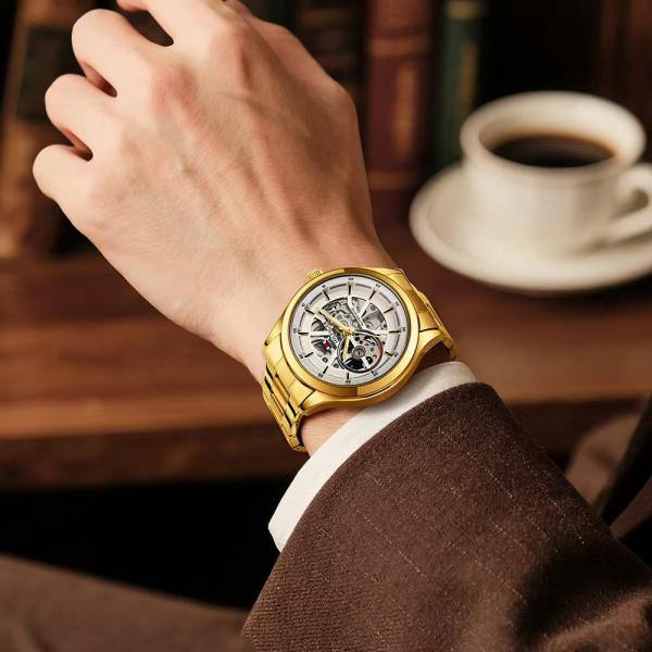 Tommy Automatic Gold White Watch