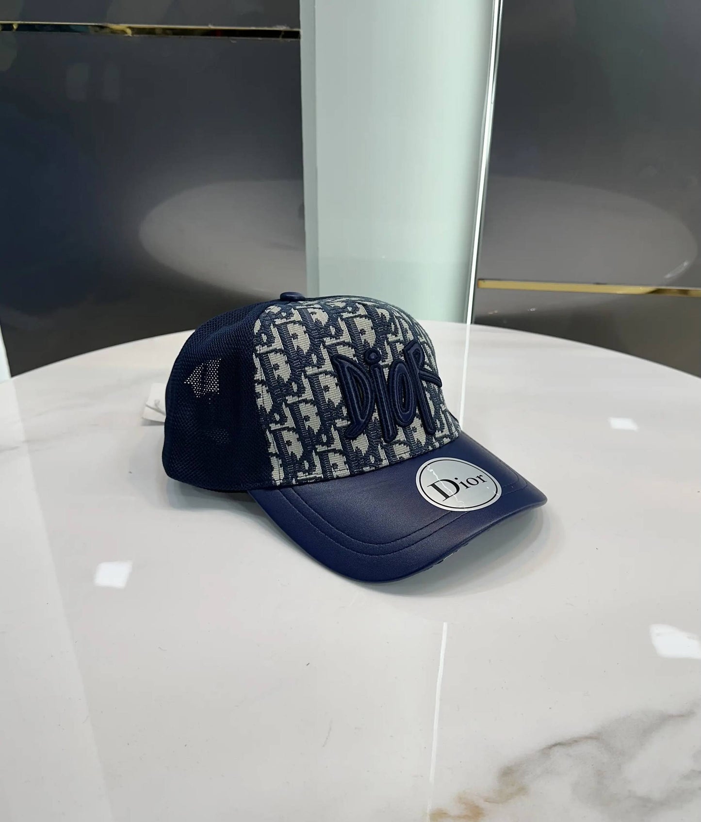 Diorr Blue Monogram Premium Imported Cap