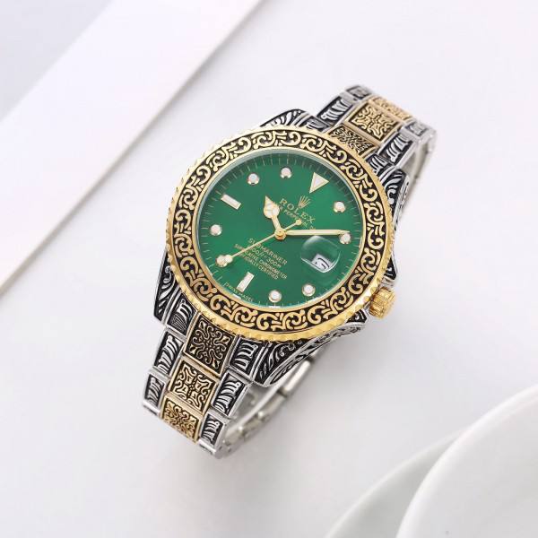 Tutone Green Rajwadi Date watch RW0321