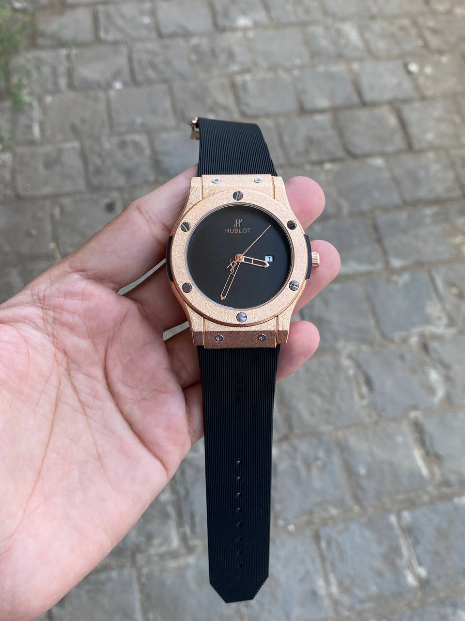 Gold Black Watch HB0789