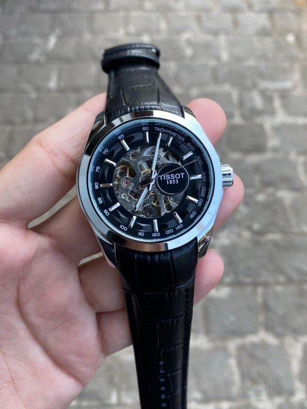 TISSOT 1853 AUTOMATIC PRIMIUM QUILTY LEATHER WATCH