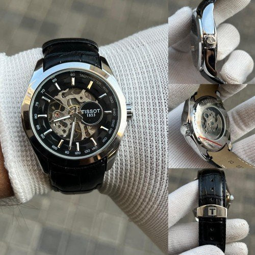 TISSOT 1853 AUTOMATIC PRIMIUM QUILTY LEATHER WATCH