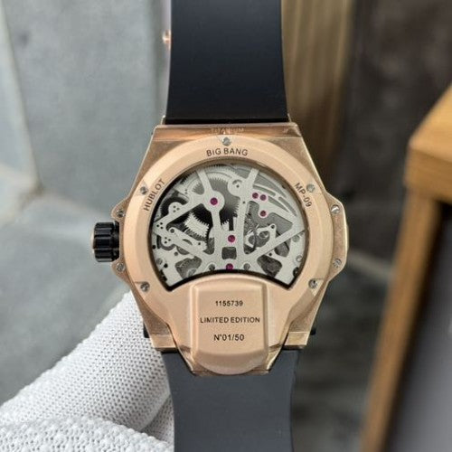 Hublo_t MP MP 09 Tourbillon Bi Axis King Rosegold Black Dial
