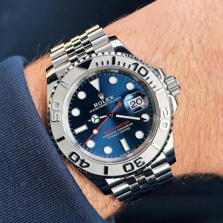 Role_x Oyster Perpetual Yacht Master Silver-Blue