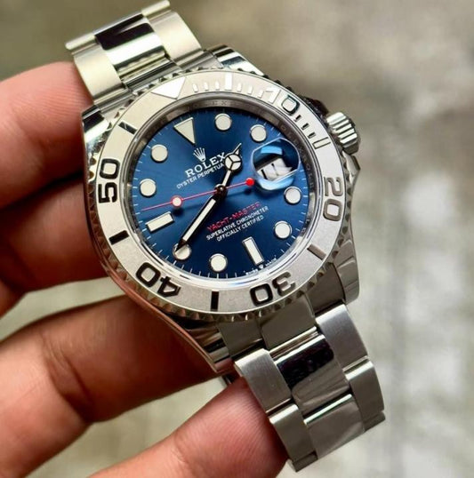Role_x Oyster Perpetual Yacht Master Silver-Blue