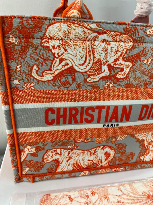 Christian Dior Book Tote(Orange_Tiger-M929_36Cm)(LB)