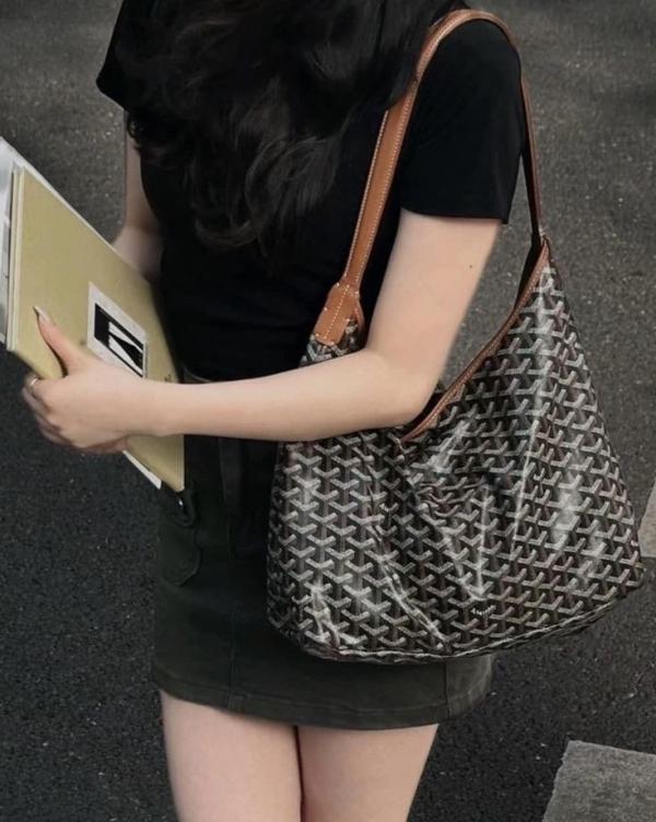 Goyard Boheme Hobo Bag With Dustbag & Small Pouch 276(BS)