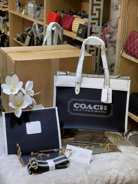 Coach Field Tote 30 Authenic Black(LB)