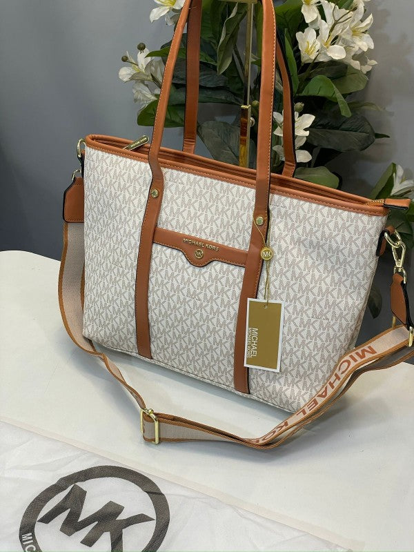 Michael Kors Tote Bag Hombro(Beige_Brown_23011)(LB)