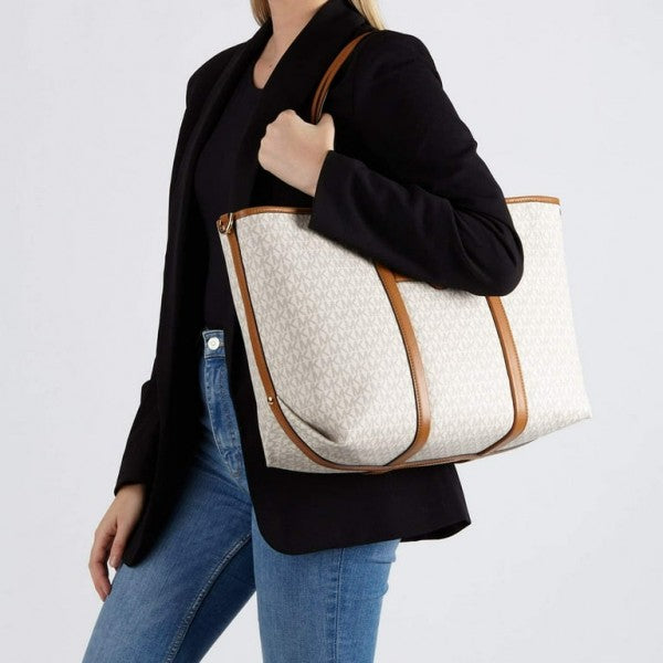 Michael Kors Tote Bag Hombro(Beige_Brown_23011)(LB)