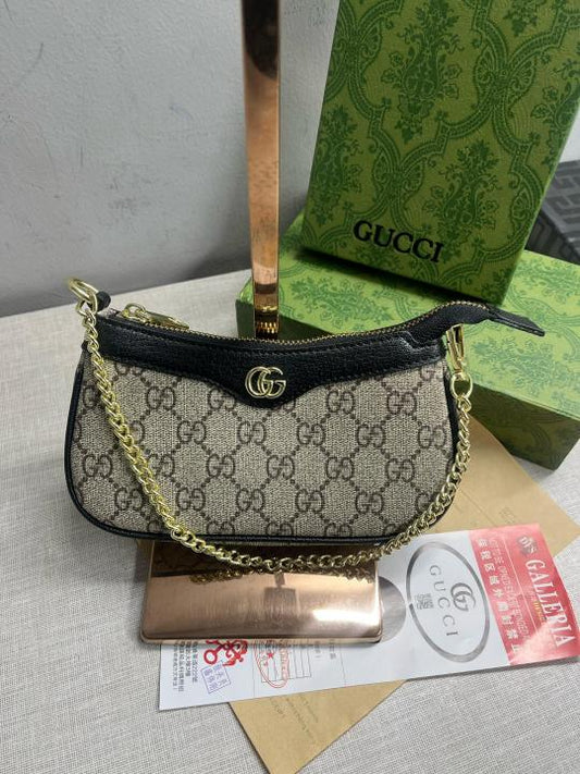 Gucci Ophidia Mini GG Canvas Chain 88333_Black(LB)