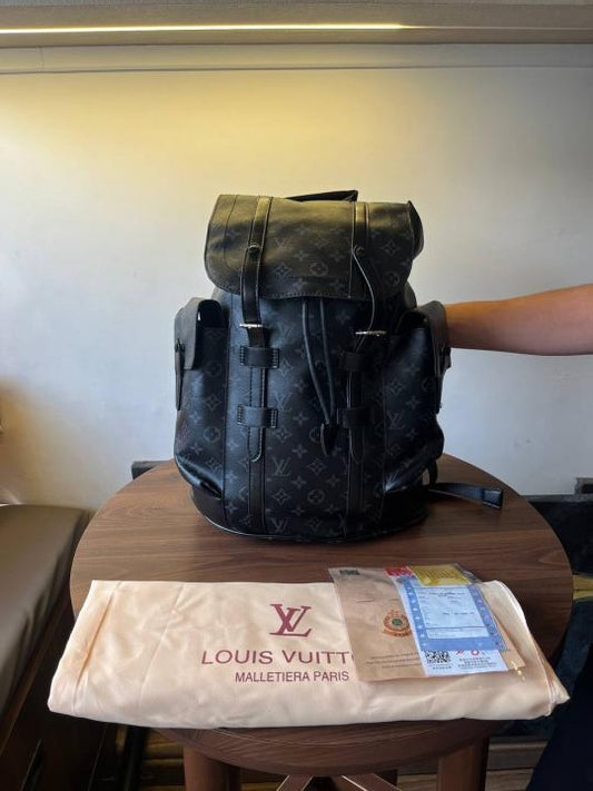 louis_vuitton_lv_christoper mm monogram eclipse backpack(BS)