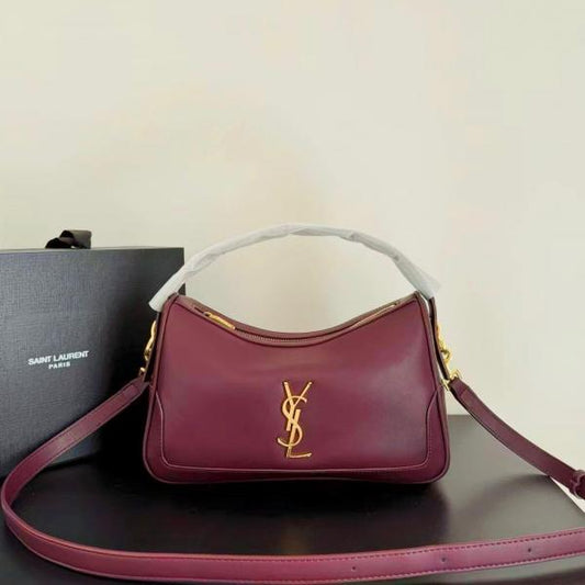 Ysl_Saint_Laurent_Jamie_Ponchon_Bag_With_OG_Box_Dust_Bag_&_Carry_Bag_(508-Wine)(LB)