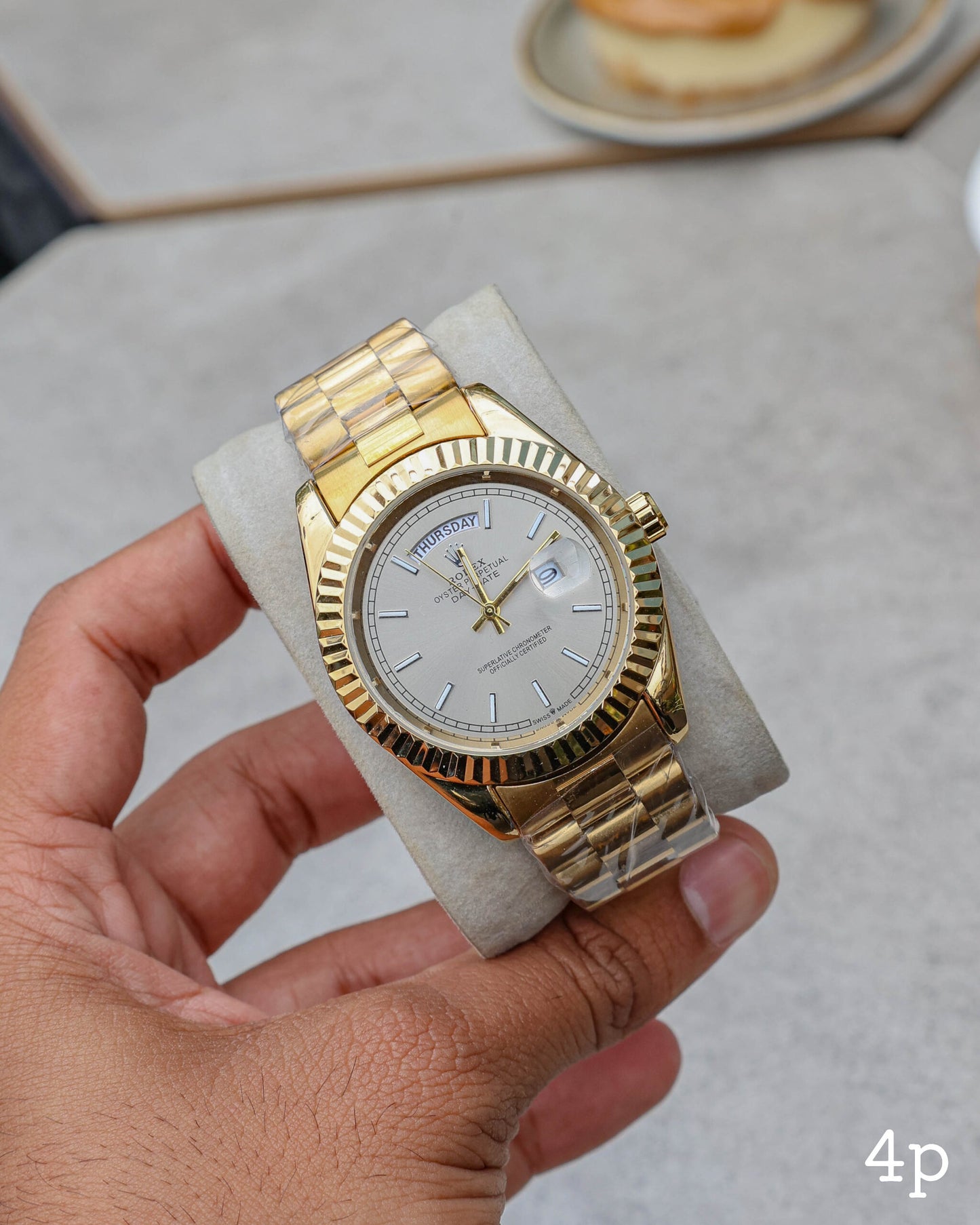 Day Date Gold White