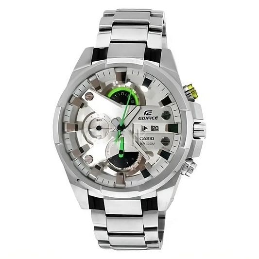 Casio Edifice Silver DialSilver Stainless Steel Chronograph Men's watch EFR 540-7AV