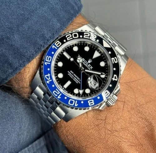Rolex Gmt Master Silver Black Metal Watch A