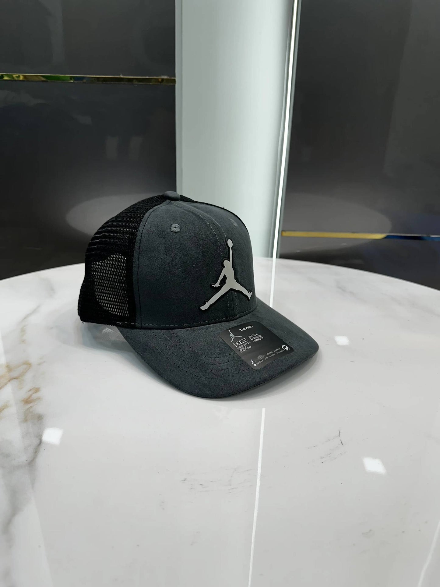 Jordann Grey Suede Premium Imported Cap