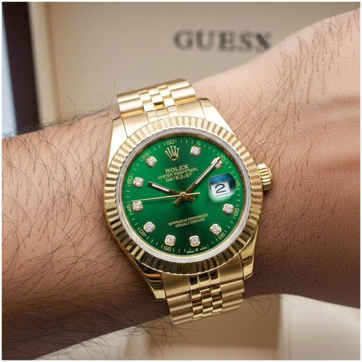Date Just Gold Green Watch RW0321