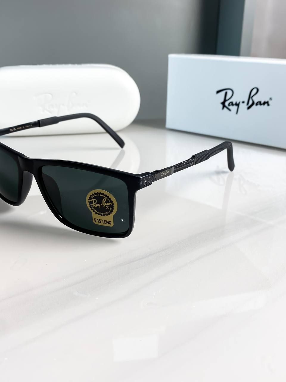 Rayban Full Black With Original kit