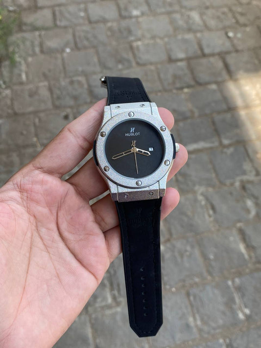 Silver Black Watch HB0789