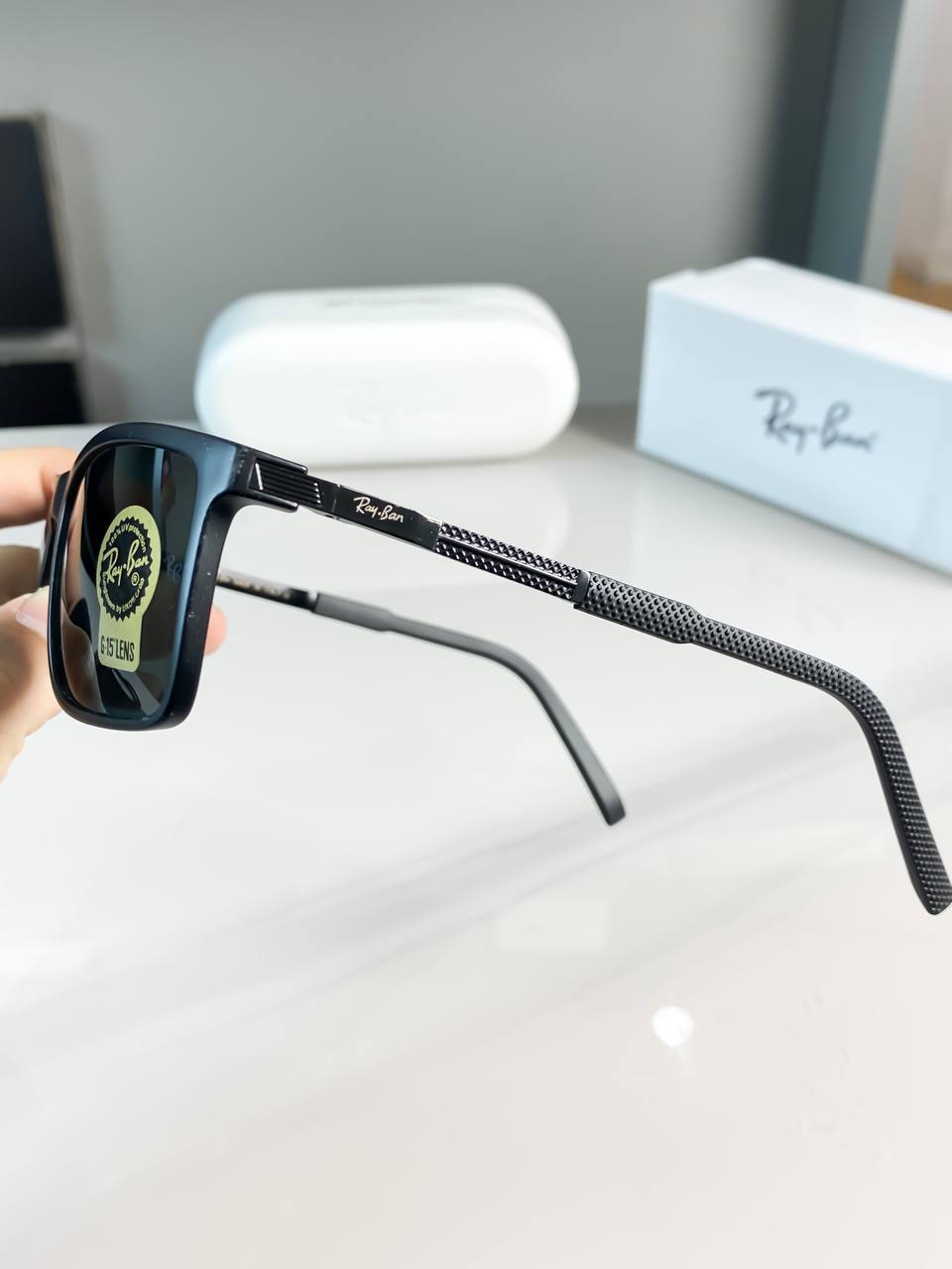 Rayban Full Black With Original kit