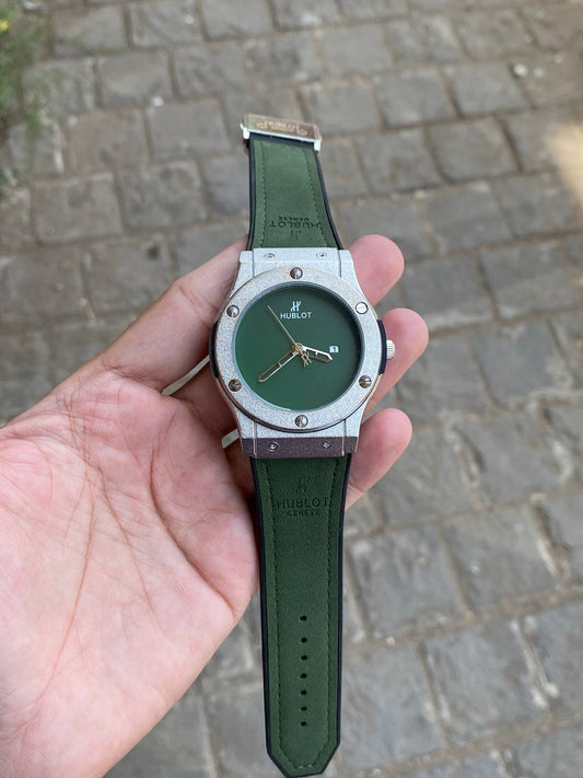 Silver Green Watch HB0789