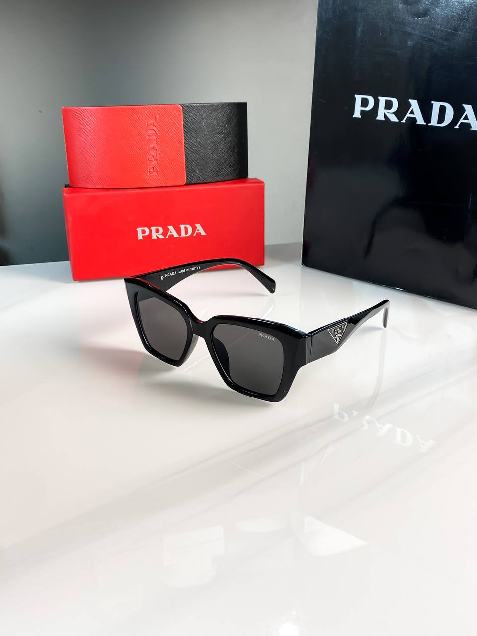 Prada Full Black With Original Box
