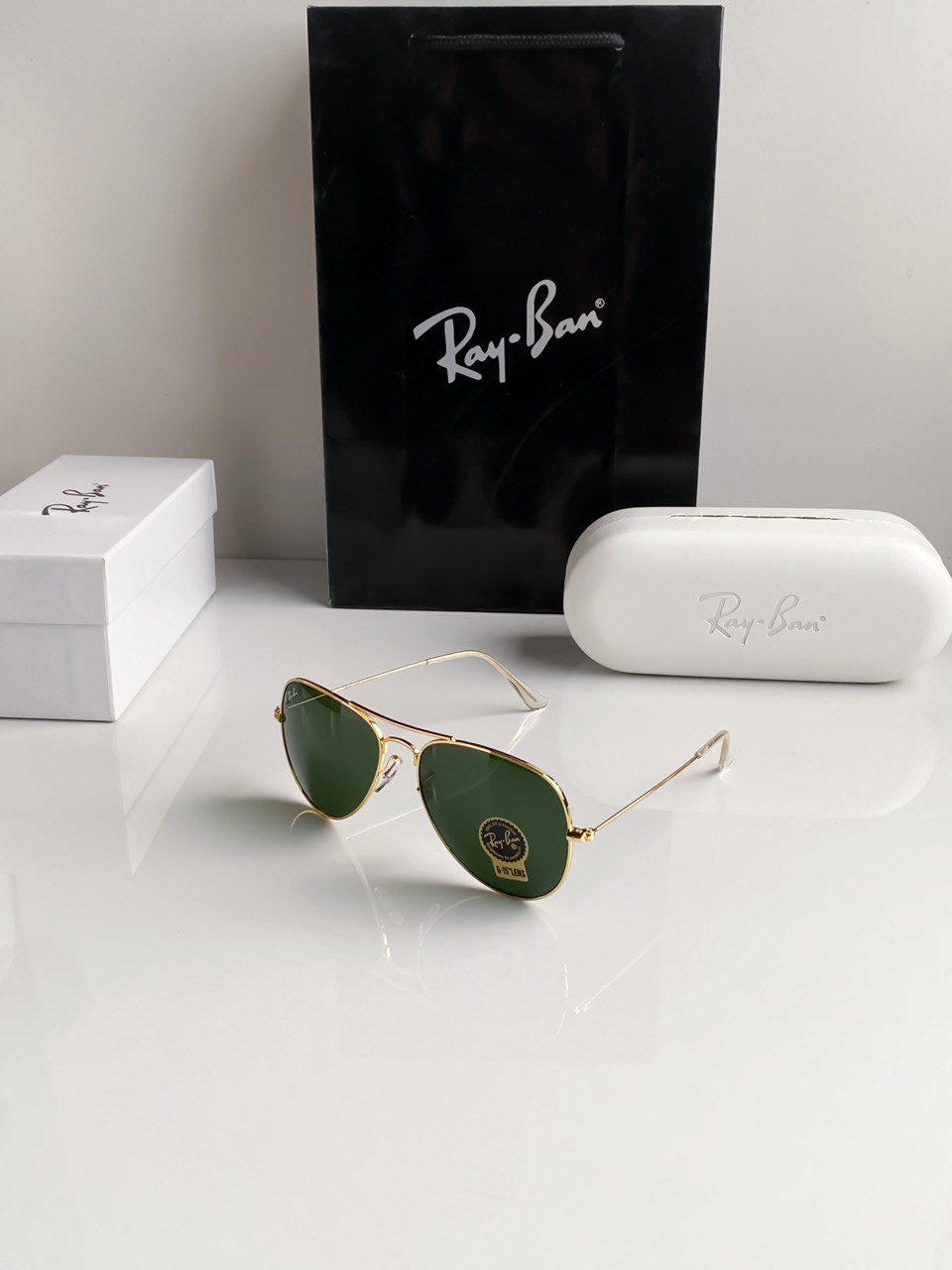 Aviator Gold Green With Original Box