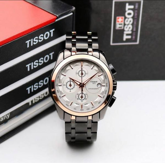 BLACK GOLD WHITE METAL CHAIN WATCH  TW1853