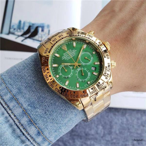 Daytona Chosmograph Gold Green For Men